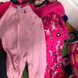 Zip up footie pajamas